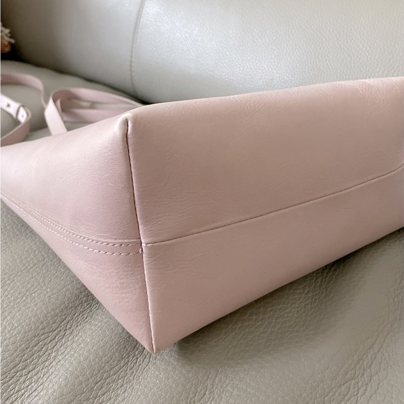 Madewell Transport Leather Tote Satchel Crossbody bag Medium Color Lavender - Picture 6 of 9